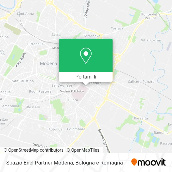 Mappa Spazio Enel Partner Modena
