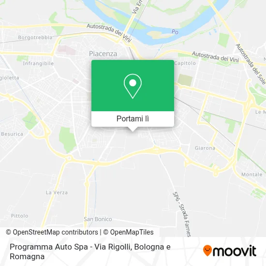 Mappa Programma Auto Spa - Via Rigolli