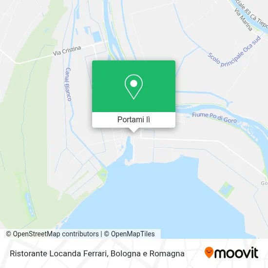 Mappa Ristorante Locanda Ferrari