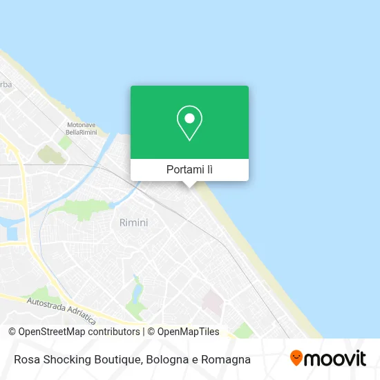 Mappa Rosa Shocking Boutique