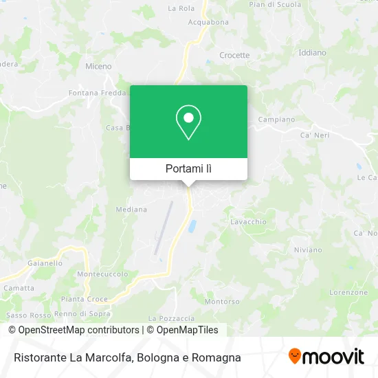 Mappa Ristorante La Marcolfa