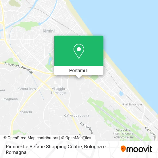 Mappa Rimini - Le Befane Shopping Centre