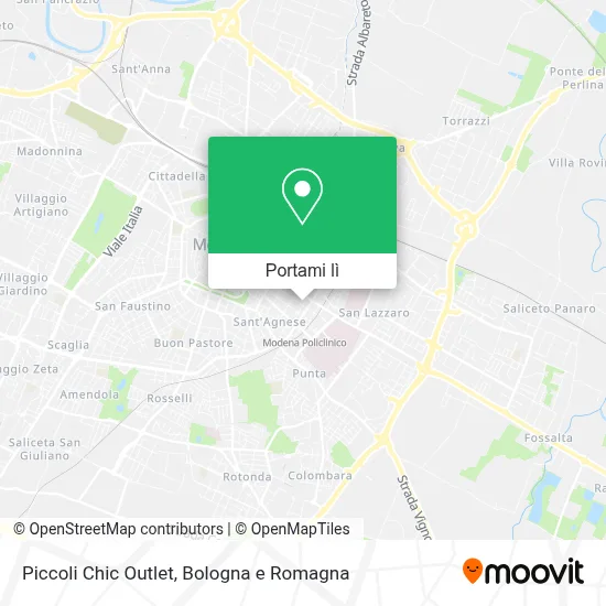 Mappa Piccoli Chic Outlet