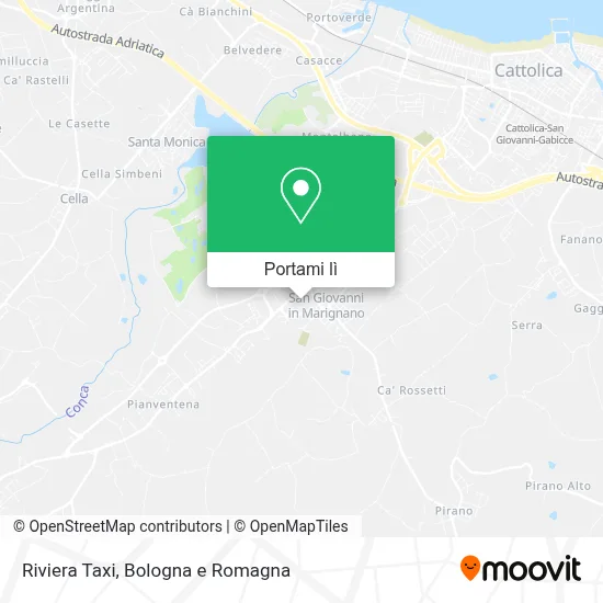 Mappa Riviera Taxi