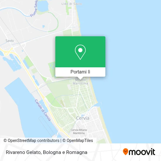 Mappa Rivareno Gelato