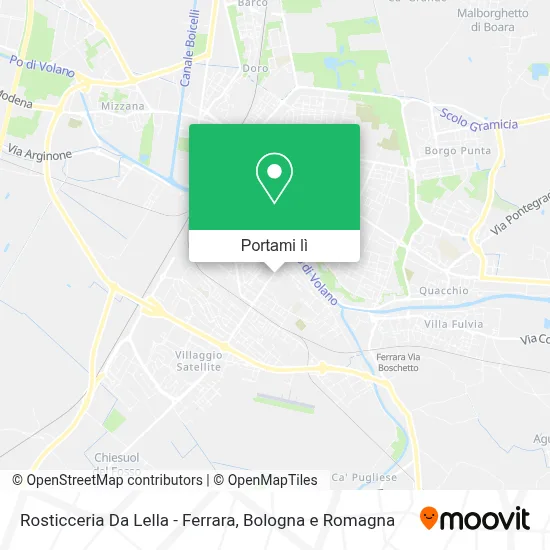 Mappa Rosticceria Da Lella - Ferrara