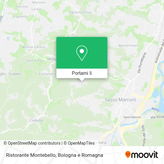 Mappa Ristorante Montebello