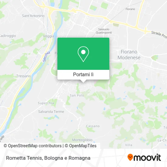 Mappa Rometta Tennis