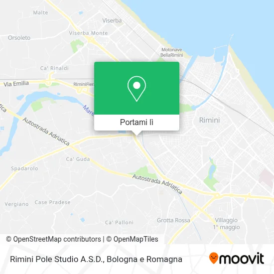 Mappa Rimini Pole Studio A.S.D.