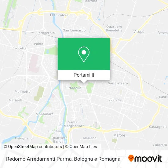 Mappa Redomo Arredamenti Parma