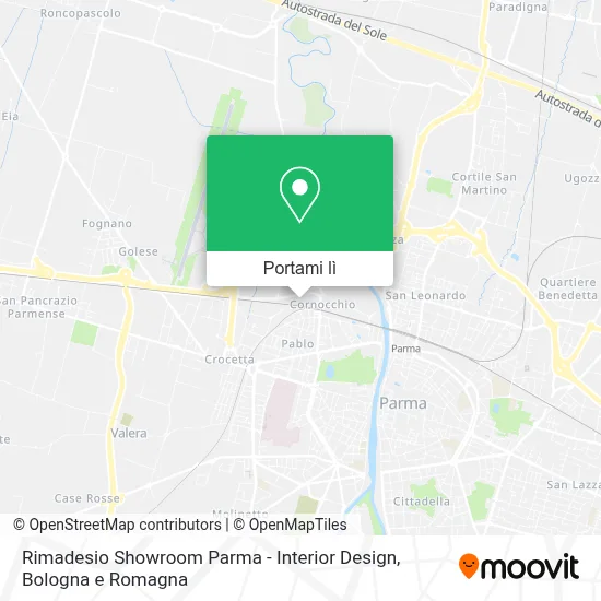 Mappa Rimadesio Showroom Parma - Interior Design