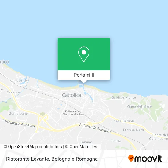 Mappa Ristorante Levante