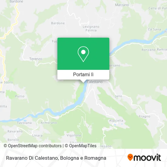 Mappa Ravarano Di Calestano