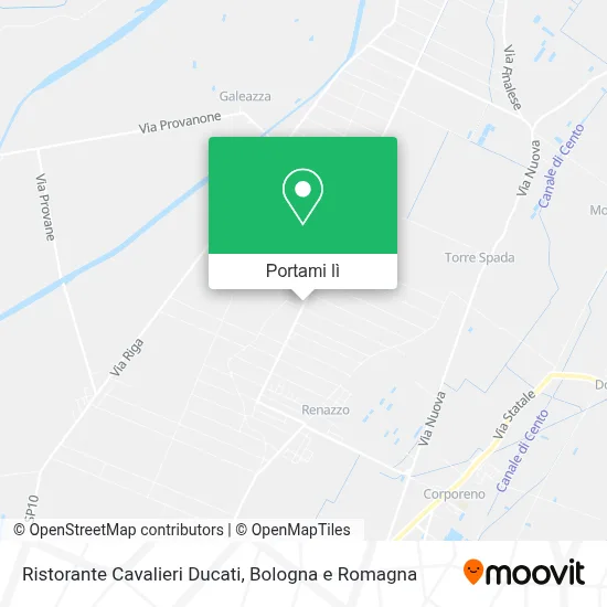 Mappa Ristorante Cavalieri Ducati
