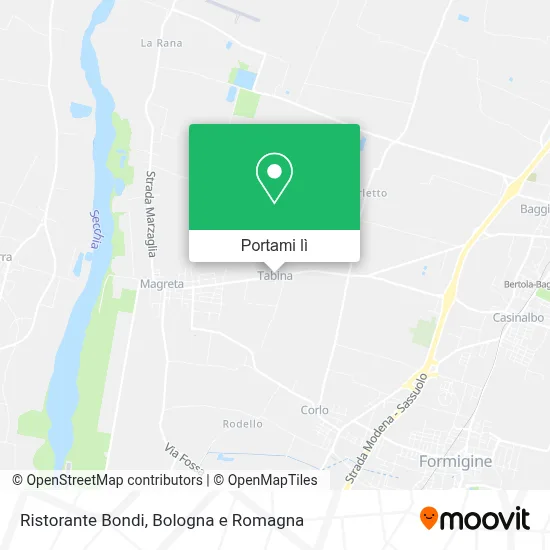 Mappa Ristorante Bondi