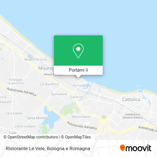 Mappa Ristorante Le Vele