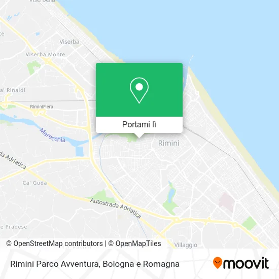 Mappa Rimini Parco Avventura