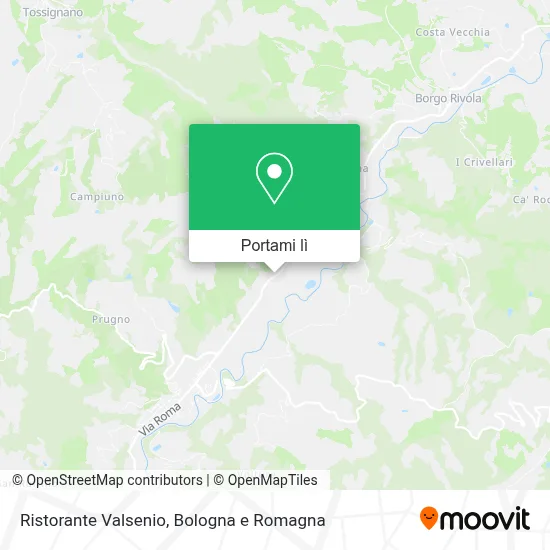 Mappa Ristorante Valsenio