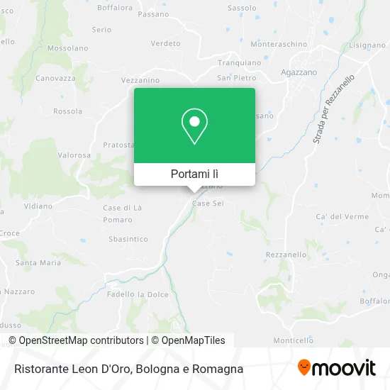 Mappa Ristorante Leon D'Oro