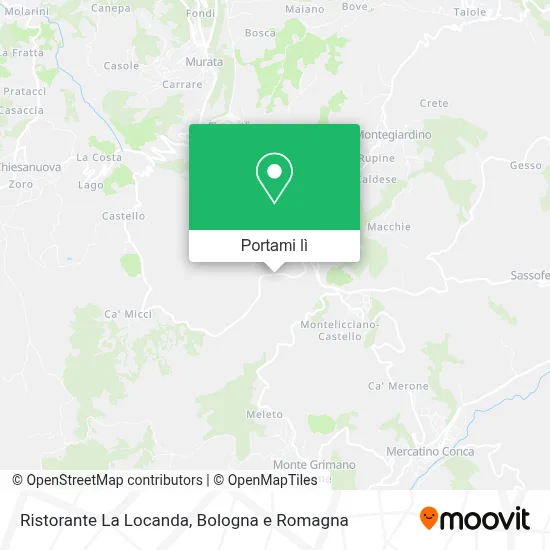 Mappa Ristorante La Locanda