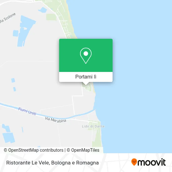 Mappa Ristorante Le Vele