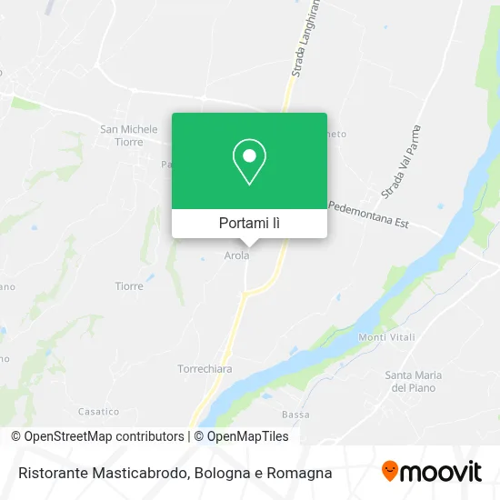 Mappa Ristorante Masticabrodo