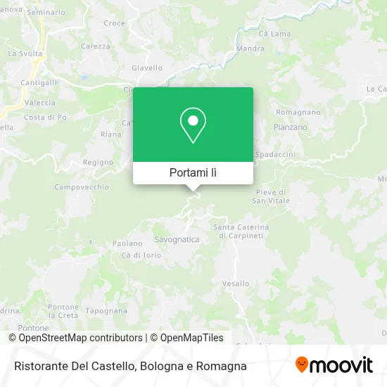 Mappa Ristorante Del Castello