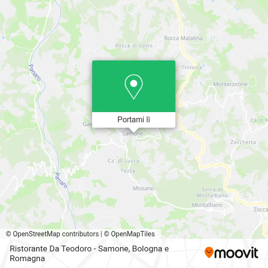 Mappa Ristorante Da Teodoro - Samone