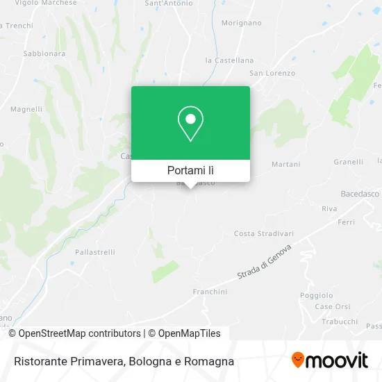 Mappa Ristorante Primavera