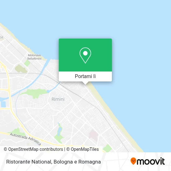 Mappa Ristorante National