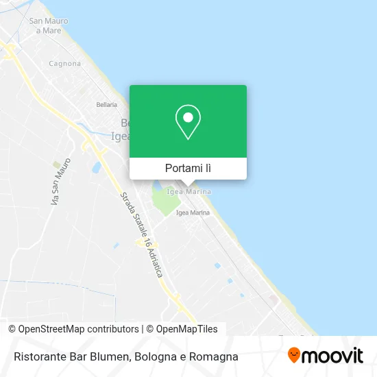 Mappa Ristorante Bar Blumen