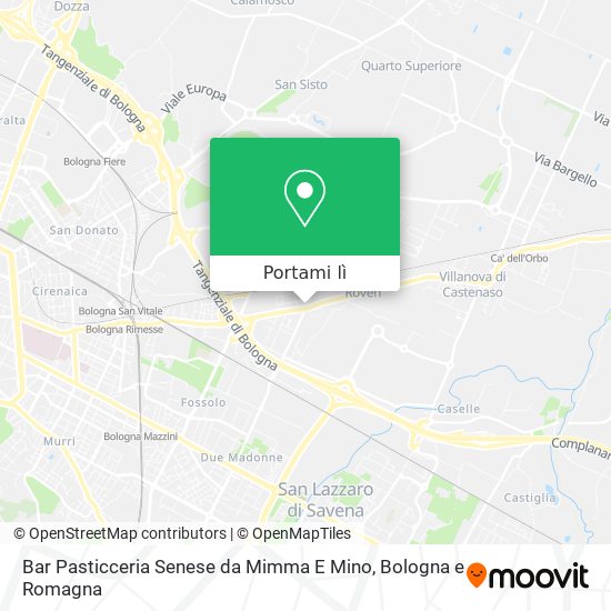 Mappa Bar Pasticceria Senese da Mimma E Mino