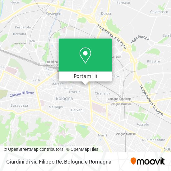 Mappa Giardini di via Filippo Re