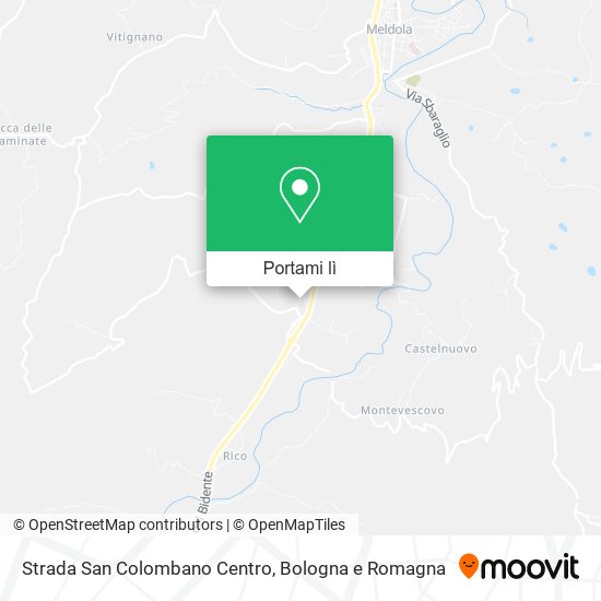 Mappa Strada San Colombano Centro
