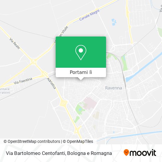 Mappa Via Bartolomeo Centofanti