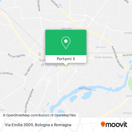 Mappa Via Emilia 3009
