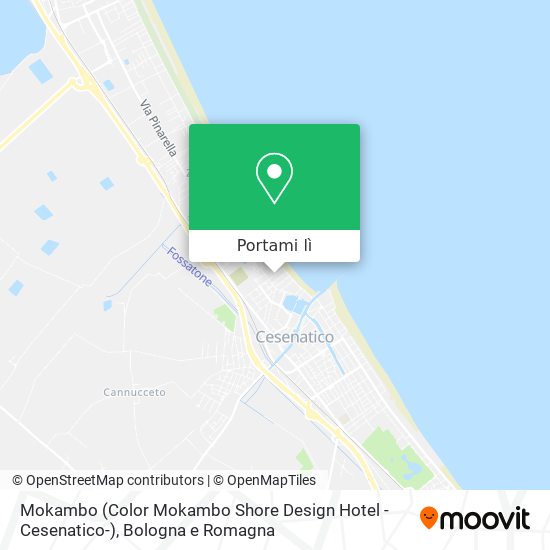 Mappa Mokambo (Color Mokambo Shore Design Hotel -Cesenatico-)