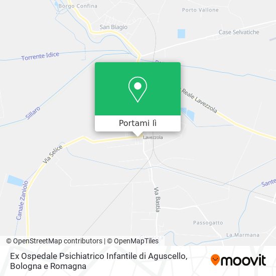 Mappa Ex Ospedale Psichiatrico Infantile di Aguscello