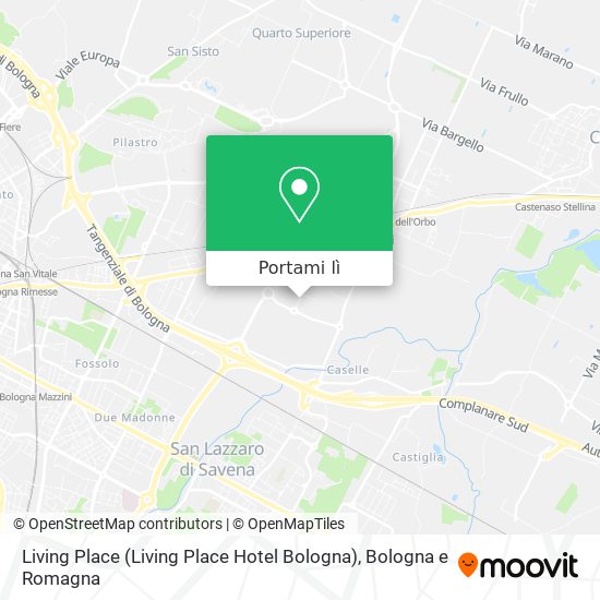 Mappa Living Place (Living Place Hotel Bologna)