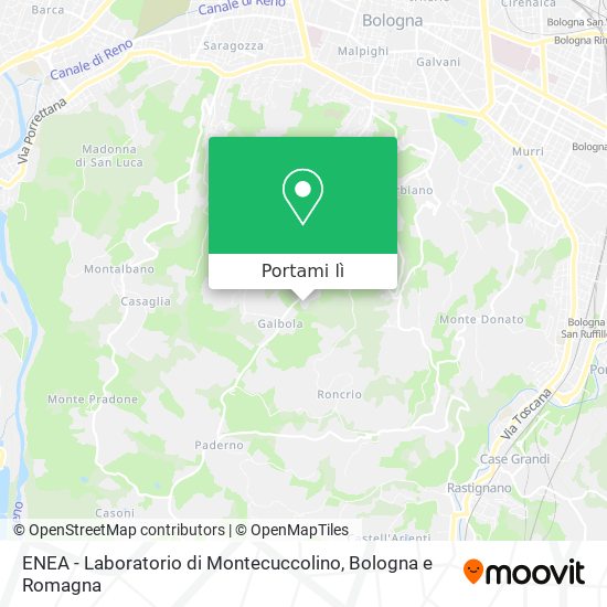 Mappa ENEA - Laboratorio di Montecuccolino