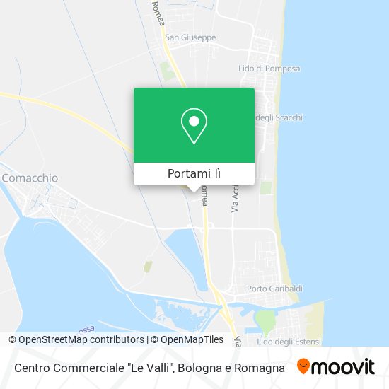 Mappa Centro Commerciale "Le Valli"