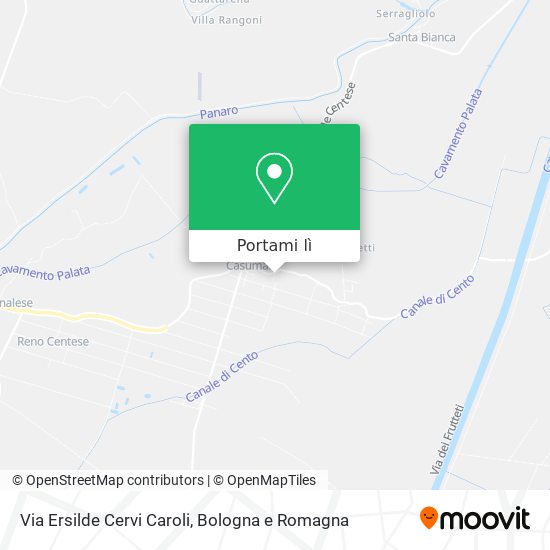 Mappa Via Ersilde Cervi Caroli