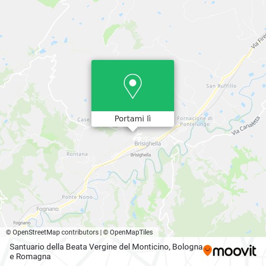 Mappa Santuario della Beata Vergine del Monticino