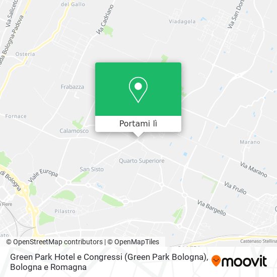 Mappa Green Park Hotel e Congressi (Green Park Bologna)