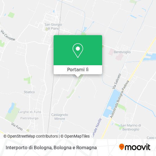 Mappa Interporto di Bologna