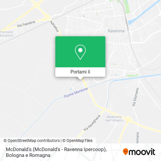 Mappa McDonald's (McDonald's - Ravenna Ipercoop)