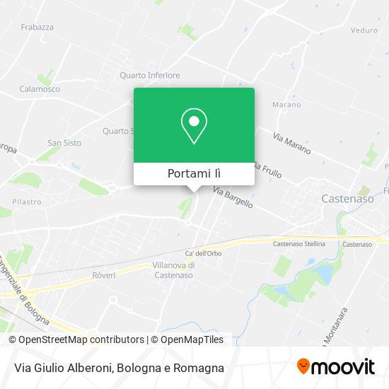 Mappa Via Giulio Alberoni