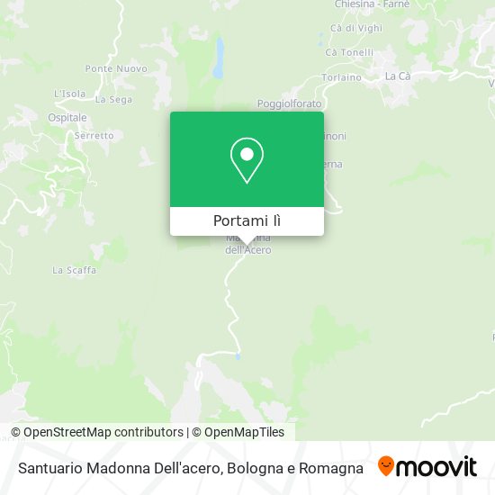 Mappa Santuario Madonna Dell'acero
