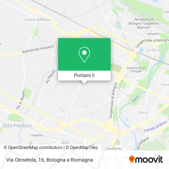 Mappa Via Olmetola, 16