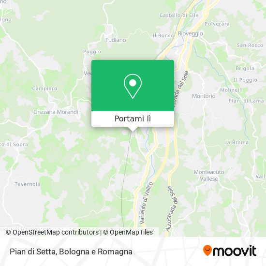 Mappa Pian di Setta